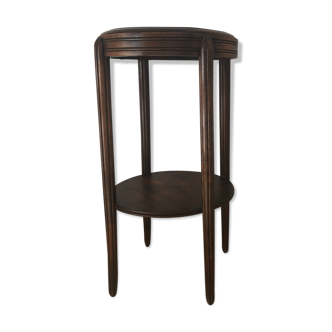 Wooden round side table