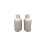 1970s Pair of Vases in Ceramic by F.lli Brambilla in Beige Color. Made in Italy