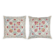 SET OF 2 - 100% Silk Accent Pillow Covers. A pair of Cushion Covers. Handmade Throw Pillows
