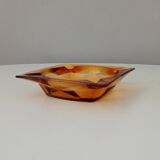 Vintage amber ashtray