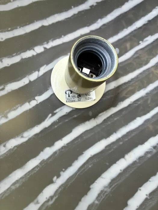 Peil & Putzler "Zebra" Glass Ceiling / Wall Lights — Pair, 1970s
