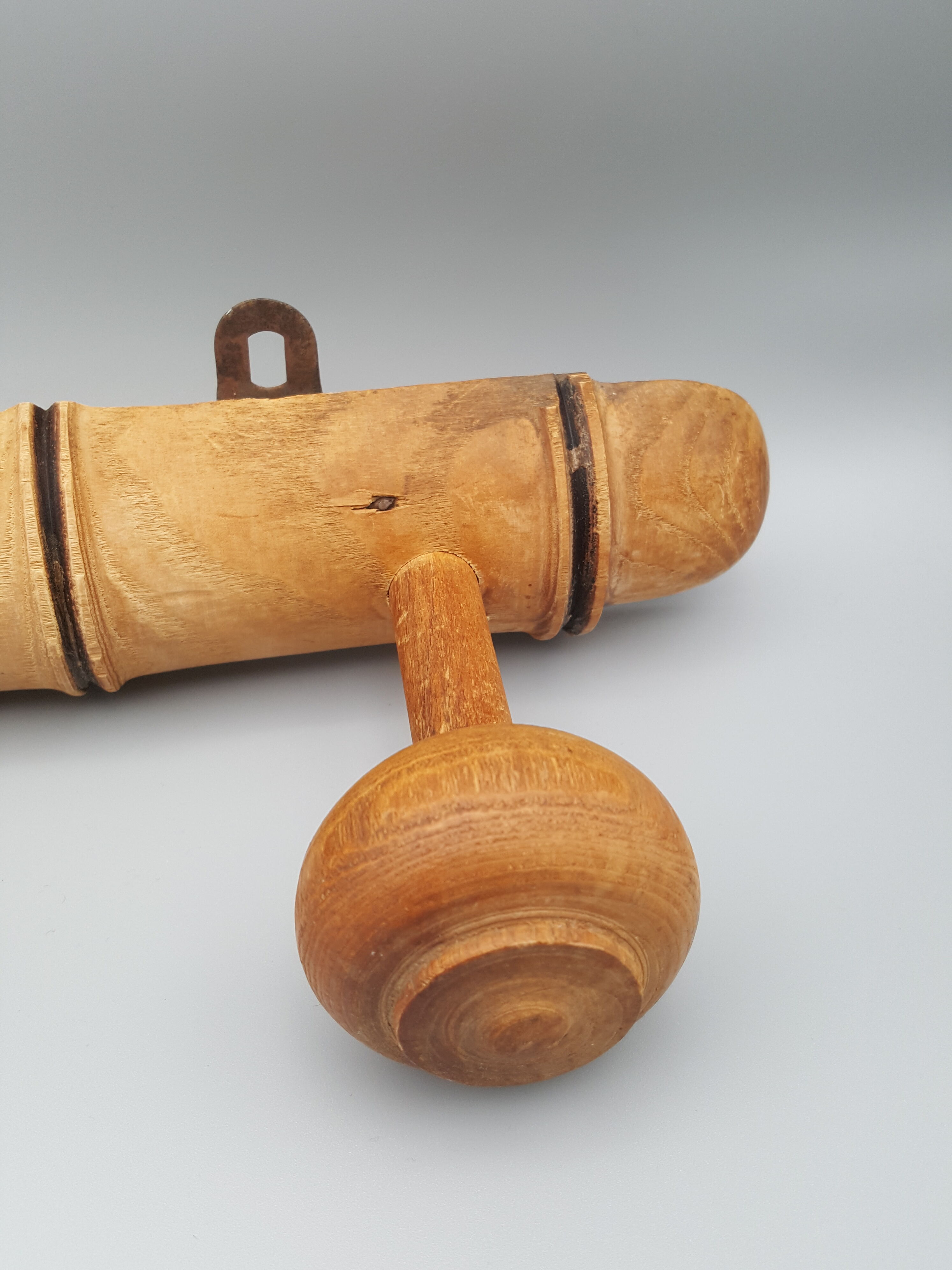 Bamboo-style imitation wooden coat rack