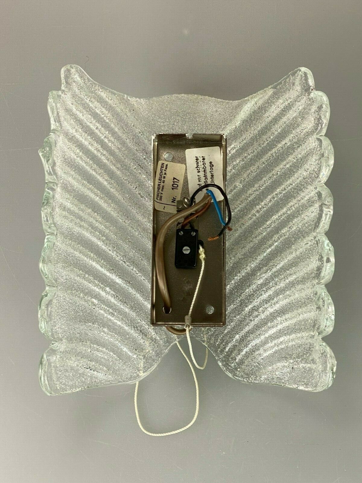 60s 70s lamp light wall lamp wall lamp ice glass space age design