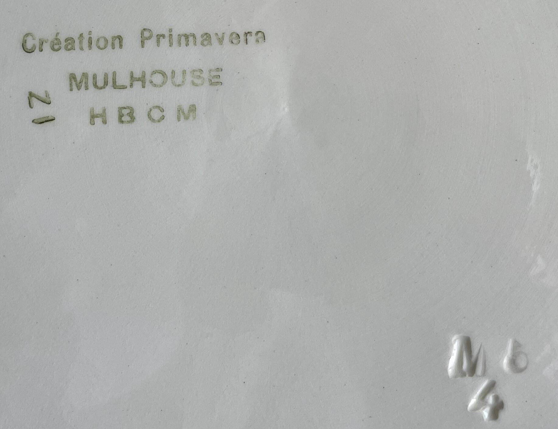 Old serving dish in Choisy-le-Roi earthenware