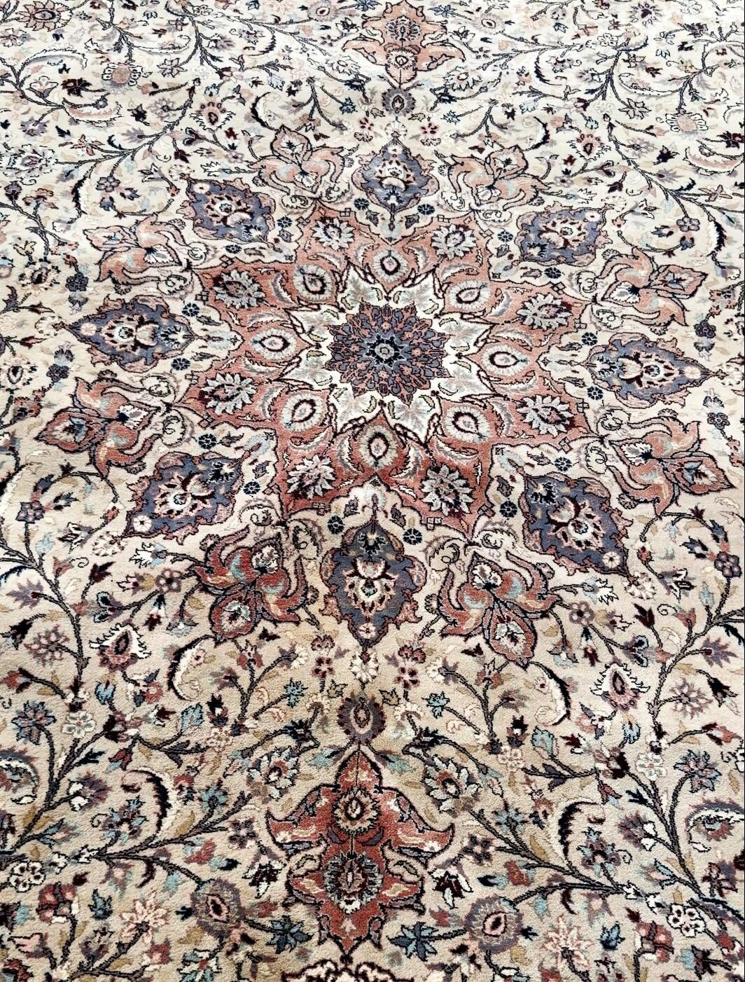 Large persian oriental carpet kashan iran - 275 x 375 cm