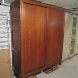 Vintage wardrobe in solid oak