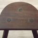 Vintage French Traditional Wooden 3 Legged Milking Stool – D-Shaped Seat