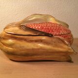 Soup cob of ceramic corn slurry vintage