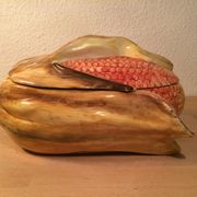 Soup cob of ceramic corn slurry vintage