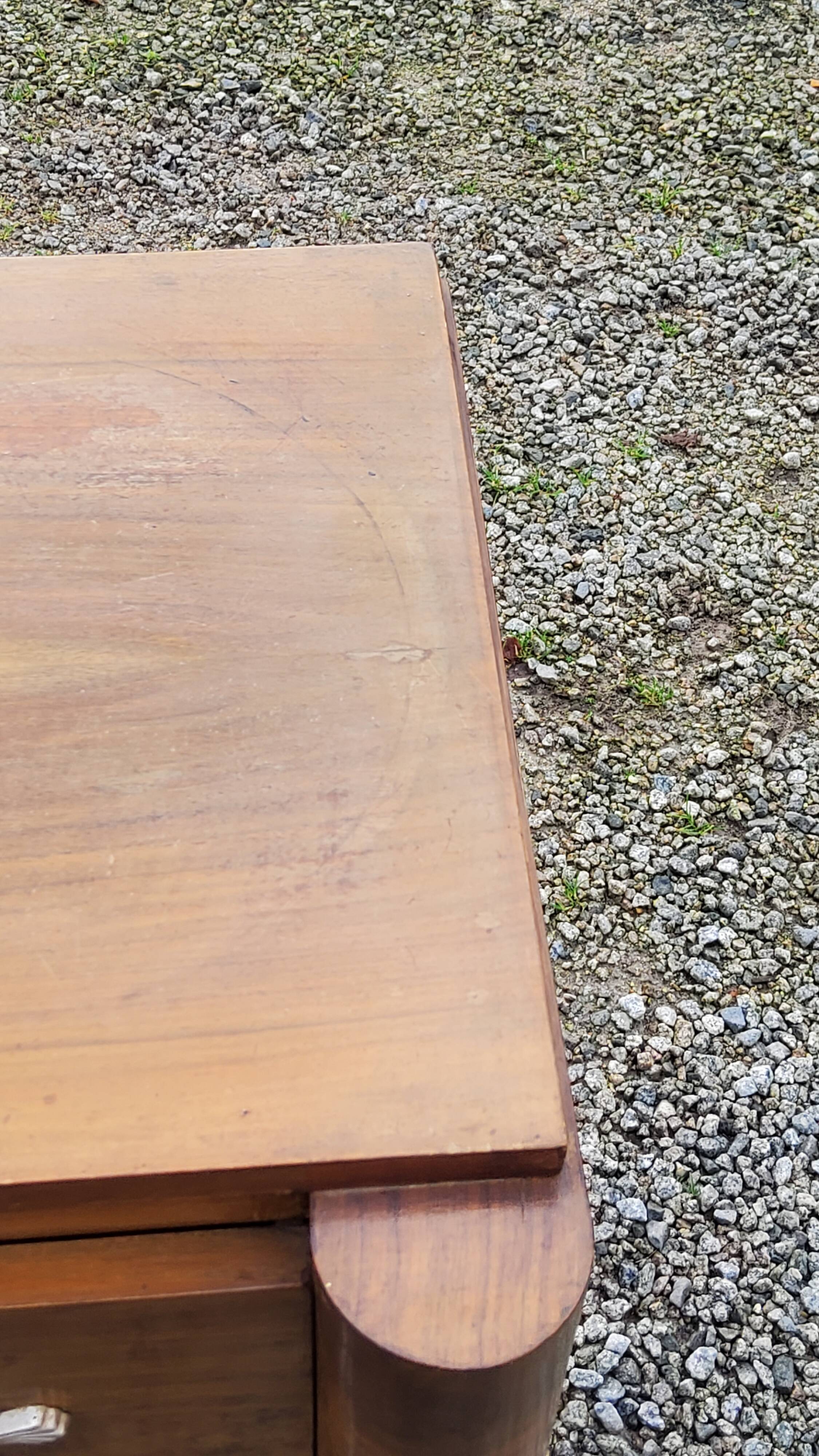 Art Deco chest of drawers from the 30s-40s in walnut 3 drawers