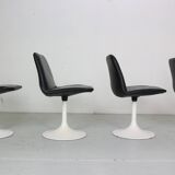 Scandinavian Modern Set Of 4 Dinning Chairs By Börje Johanson Vinga, Sweden 1970