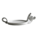 White porcelain cheese dish with handle and cow's head