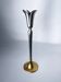 Brutalist candlestick by Art3, brass & aluminium, Spain, 1970s