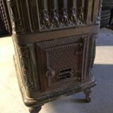 Ceramic stove, oven green earthenware