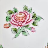 Porcelain plate from Limoges hand-decorated by A. Lanternier, from