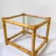 Vintage Italian Bamboo Coffee Table: MCM Boho Tiki Cane, 1960s