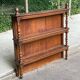 19th-century vintage oak bookshelf.