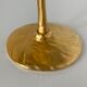 Édouard Rambaud, Soleil artist candle holder in gilded bronze signed under the bobèche.
