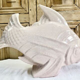 Cracked ceramic fish Art Deco Le Jan