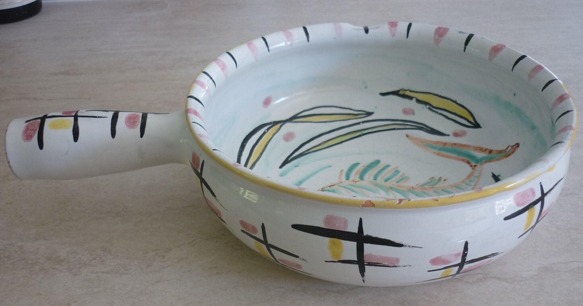 Seaweed and fish dish/pan Vallauris