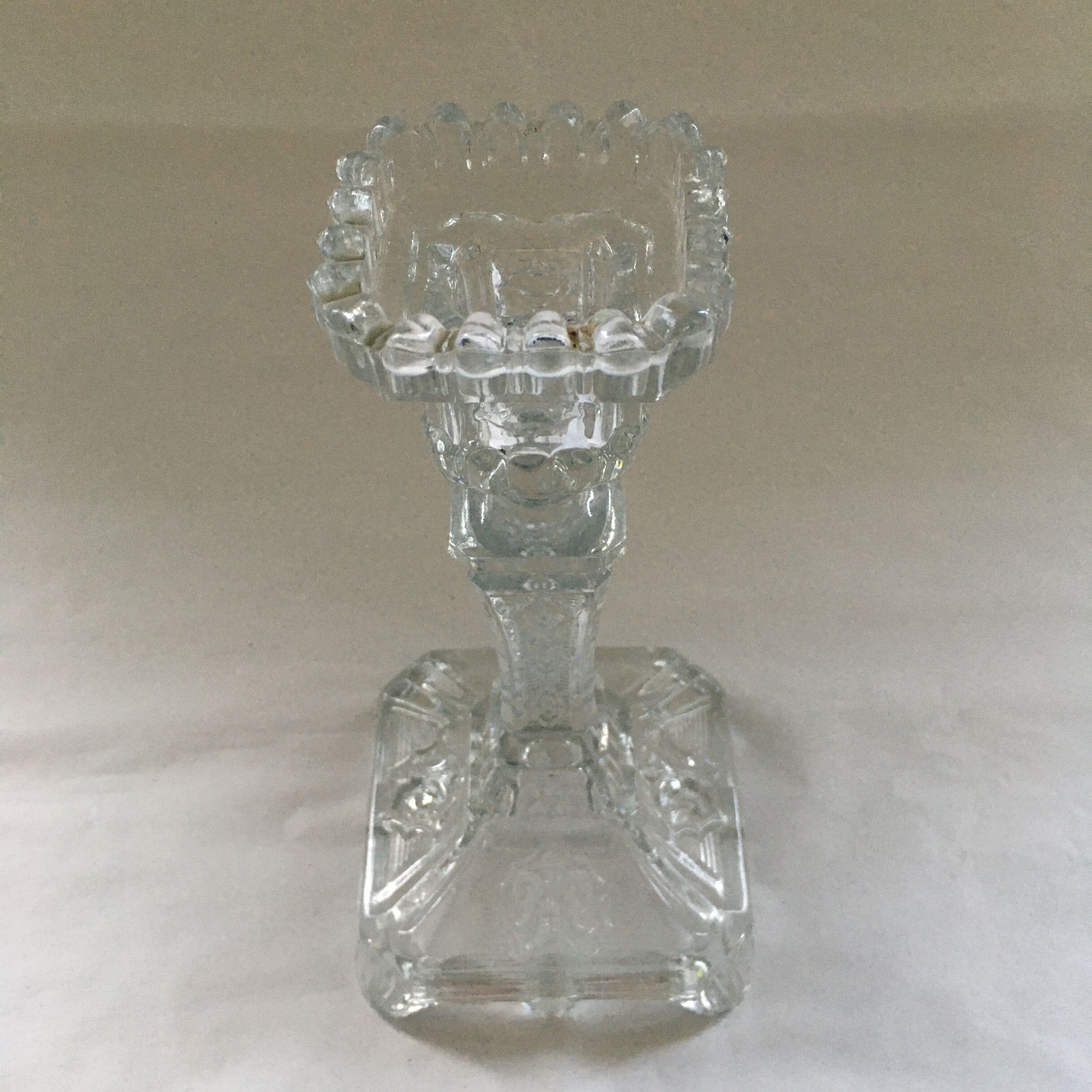 Bougeoir en verre