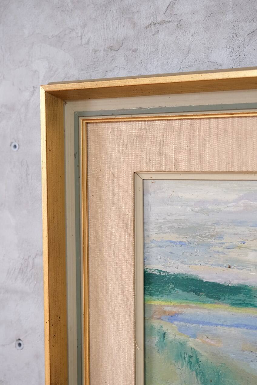 Anders A. Jonsson, Swedish Modern Landscape , 1950s, Oil on Panel, Framed