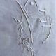 Antique linen sheet embroidered by hand and monogram t t 226 x 324