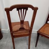 Set of 2 chairs with canework