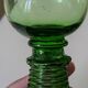4 Roemer crystal glasses, 19th century