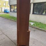 English Victorian wooden corner display cabinet