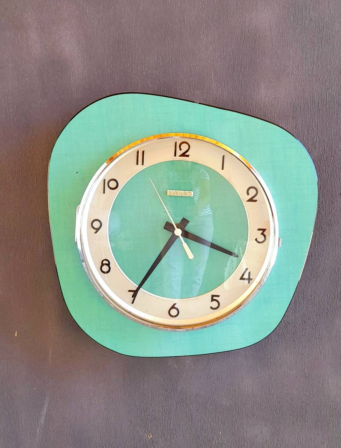 Horloge murale en formica 1960