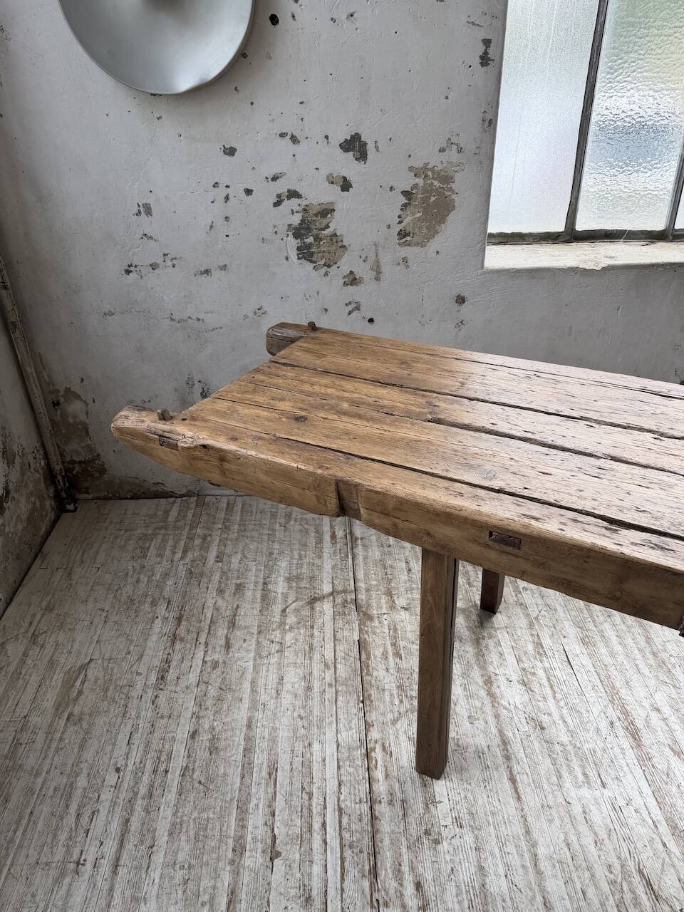 Brutalist popular art table XXL 3.5m/4m pine and oak