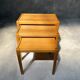 Suite of 3 vintage Scandinavian nesting tables