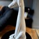 Enameled porcelain dog