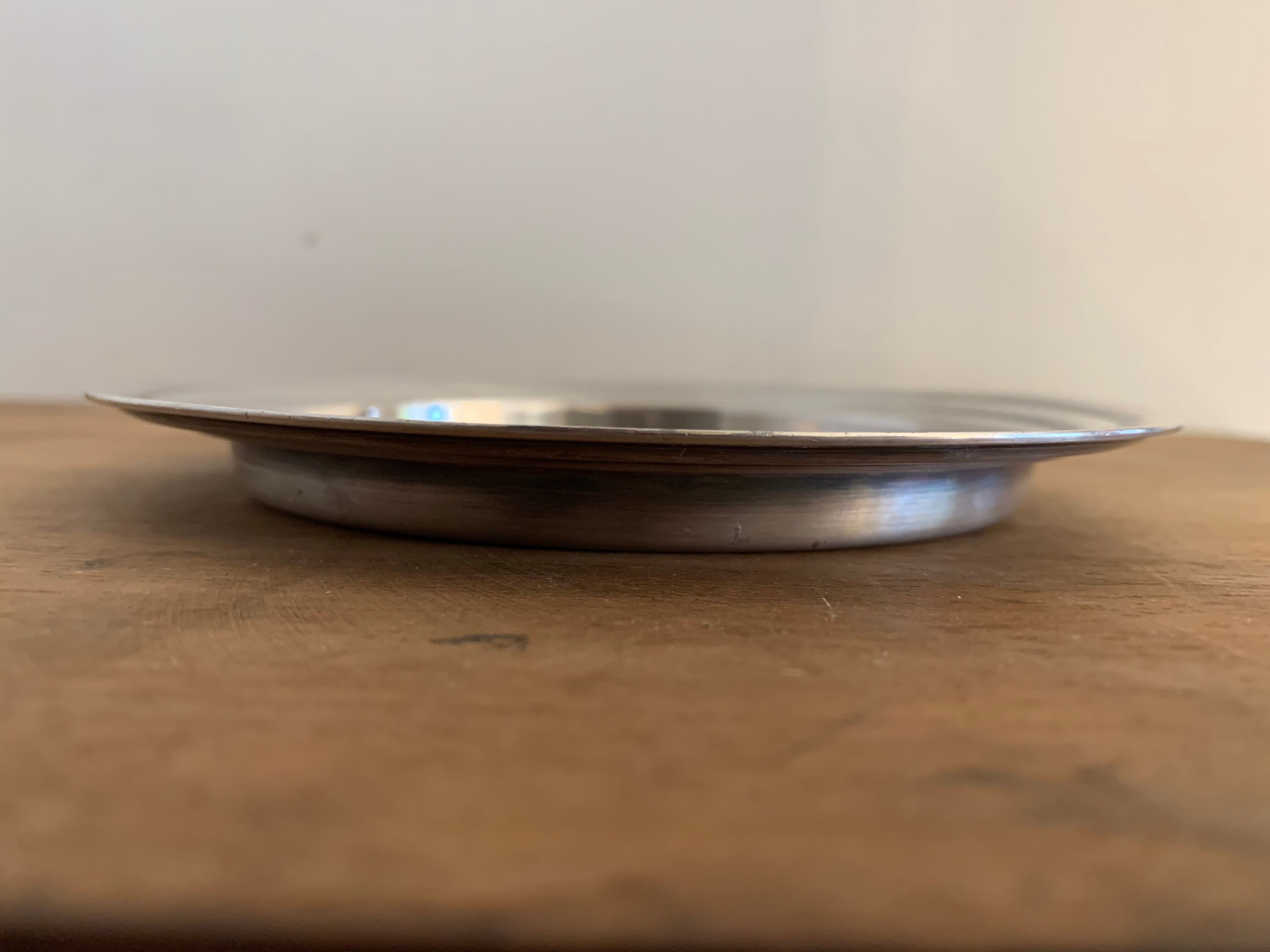 Christofle bottle underside in art deco silver metal