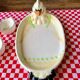 Plat et coquetiers barbotine poussins