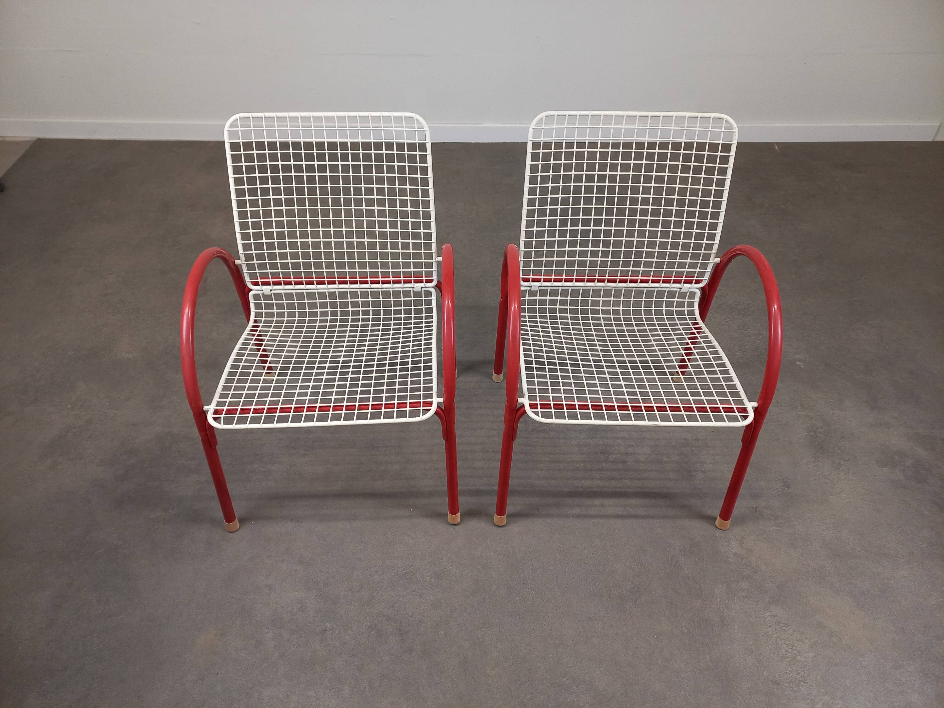 Pair of Emu Rio garden armchairs