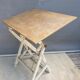 Table with architect's mechanism 1960 in white lacquered wood