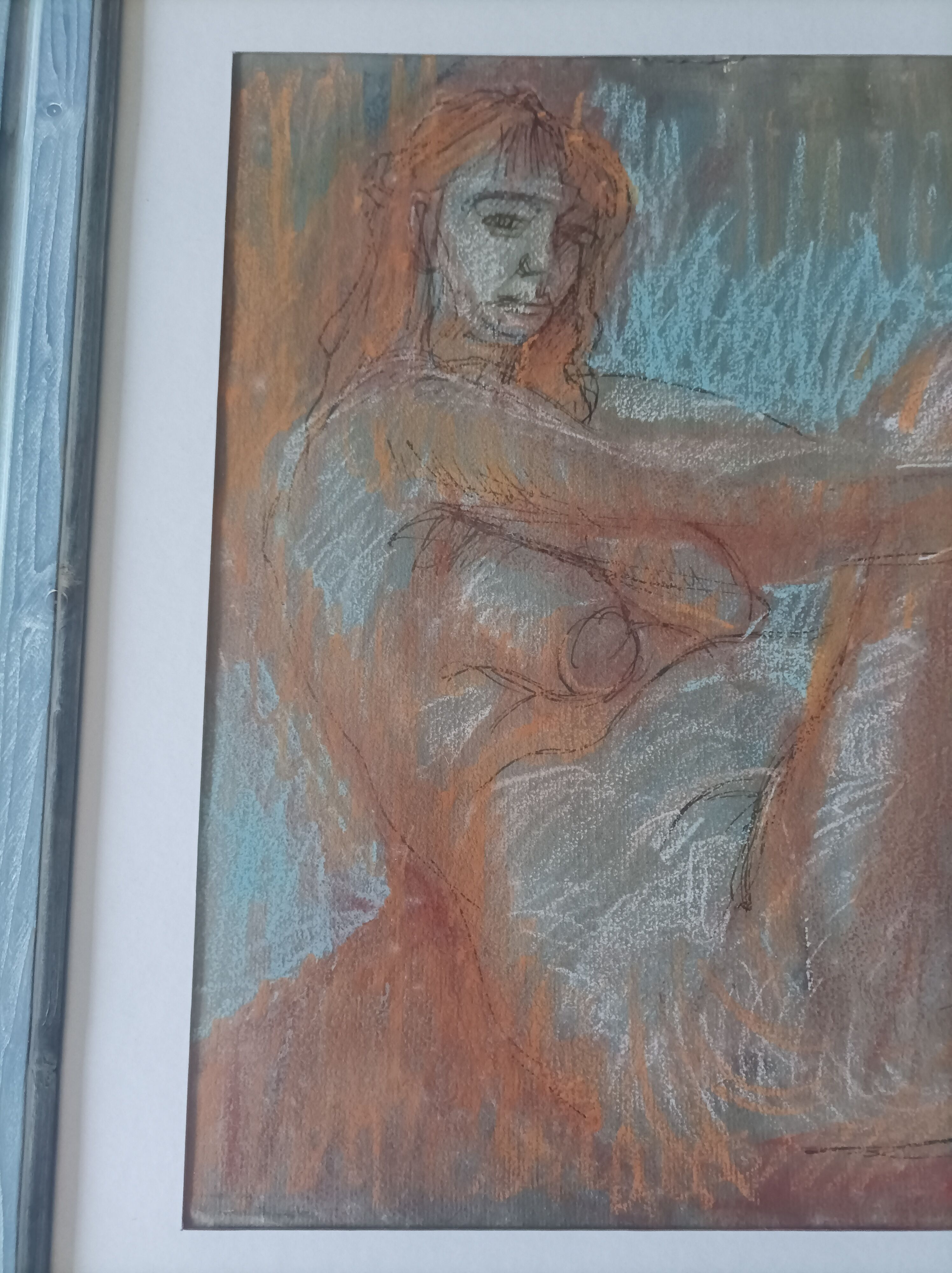 Michel Moskovchenko pastel painting Female Nude