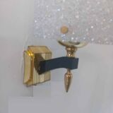 Paire d'appliques 1950/60 avec abat-jour en perspex