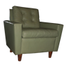 Mid century pistachio-coloured leather lounge chair 1950-60