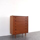 Mid-Century Danish Teak Chest of Drawers, 1960s.