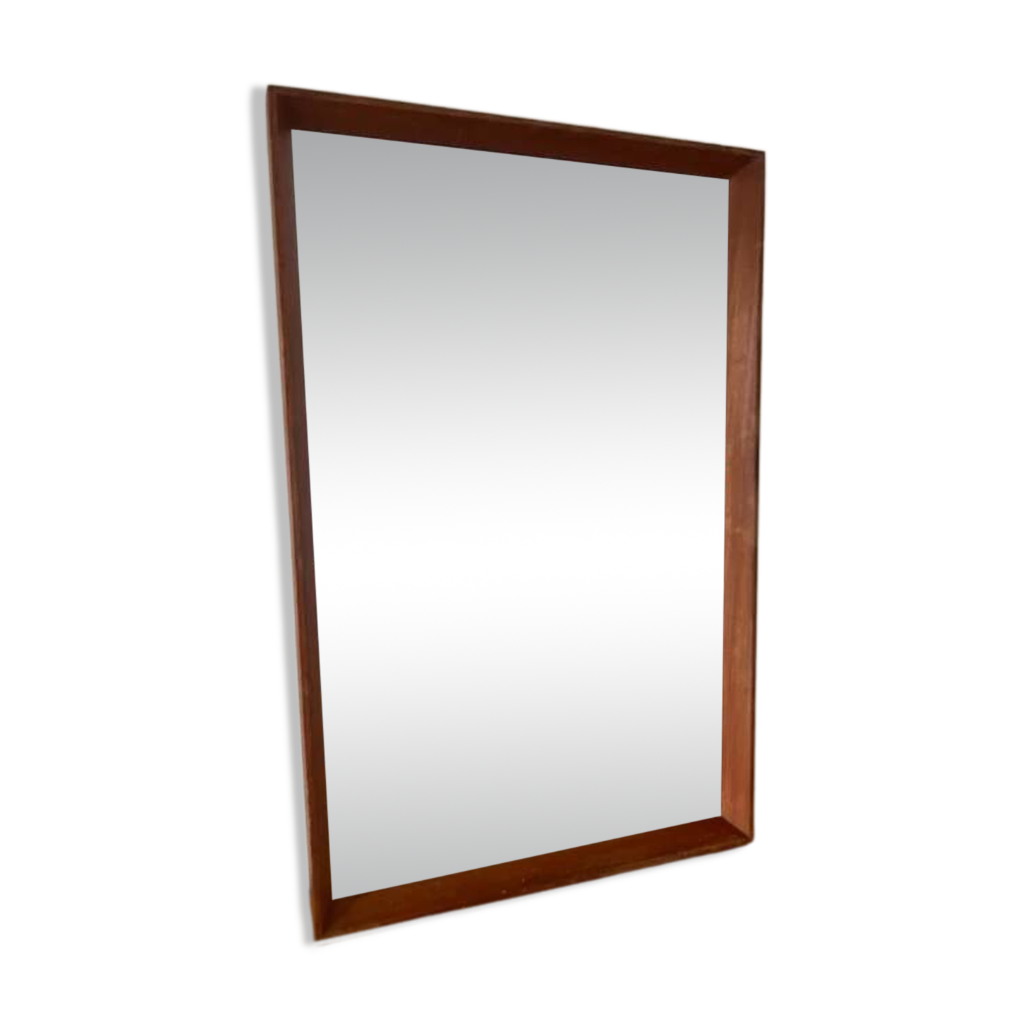 Vintage Danish teak mirror