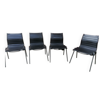 Ensemble de 4 chaises 1980