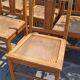 Set of 6 wooden chairs from the 1950s.