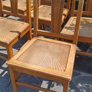 6 wooden chairs, 1950s