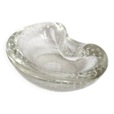 Seguso crystal pocket ashtray