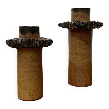 Mid-Century German Pottery Vase by Luise Duncker, Set of 2