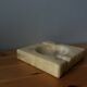 Marble or alabaster ashtray