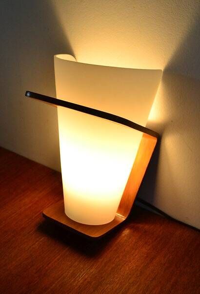 Louis Kalff NX 41 wall lamp opaline teak